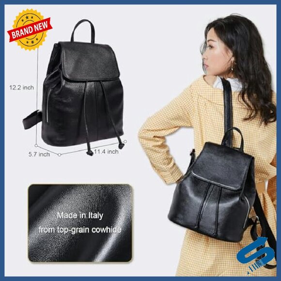 Genuine Leather Convertible Backpack Purse for Women Work Travel main image 2